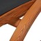 Deko Living Outdoor Cedar Wood Patio Lounge Chair with Black Textilene Fabric COP20206BLK - alternate 6